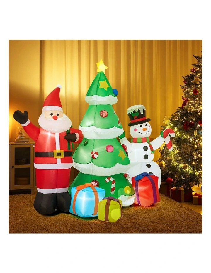Tinseltown 2.4M Christmas Inflatable Set of 3 Xmas Decoration LED Light Outdoor image 6