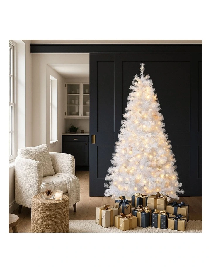 Tinseltown LED Christmas Tree 1.8M 6FT Home Party Decoration White 700 Tips image 7