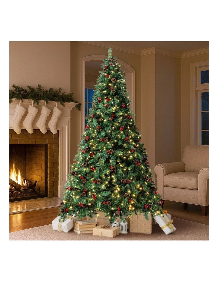 Tinseltown LED Christmas Tree 2.4M 8FT Xmas Trees Decor Green with Ornaments image 4