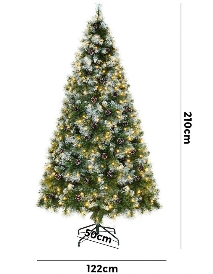 Tinseltown LED Christmas Tree 2.1M 7FT Pre-lit Light 8 Flash Modes Decor image 3