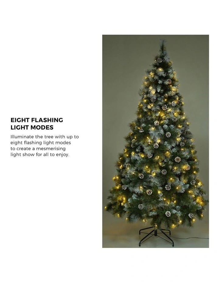 Tinseltown LED Christmas Tree 2.1M 7FT Pre-lit Light 8 Flash Modes Decor image 6
