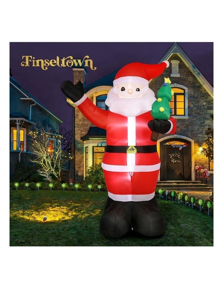 Tinseltown 3.6M Christmas Inflatable Santa Xmas LED Lights Outdoor Decoration image 5
