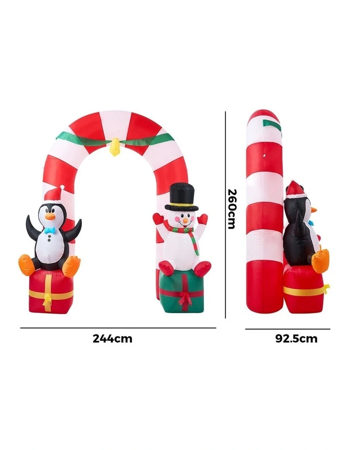 Tinseltown 2.6M Christmas Inflatable Archway Xmas Outdoor Decoration LED Lights image 3