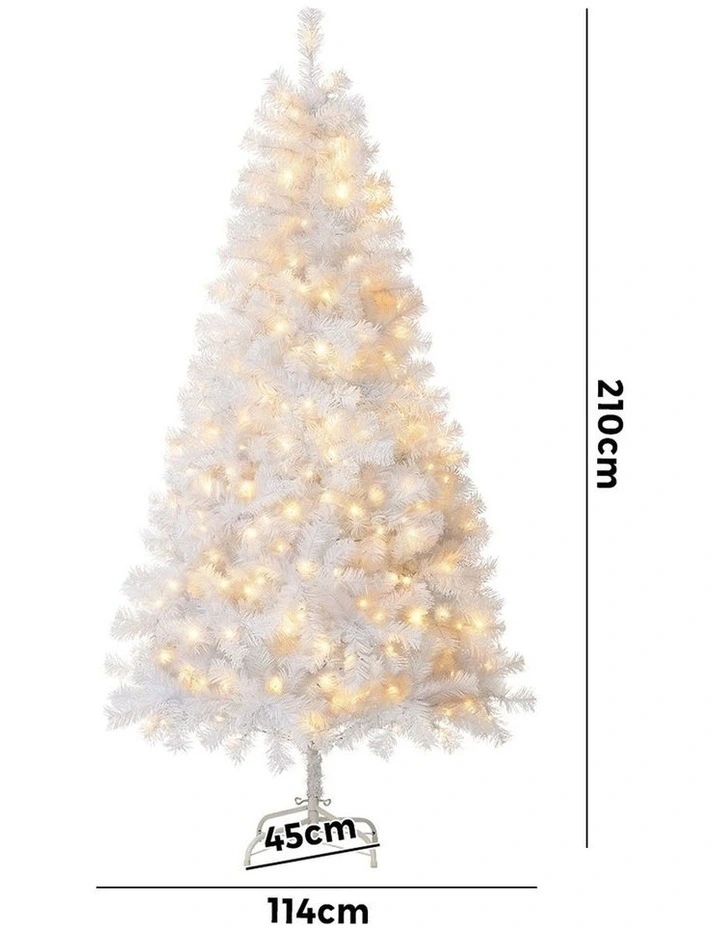 Tinseltown LED Christmas Tree 2.1M 7FT Home Party Decoration White 950 Tips image 3