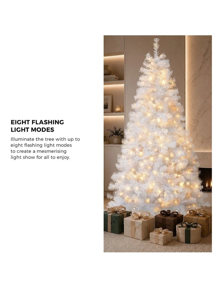 Tinseltown LED Christmas Tree 2.1M 7FT Home Party Decoration White 950 Tips image 6