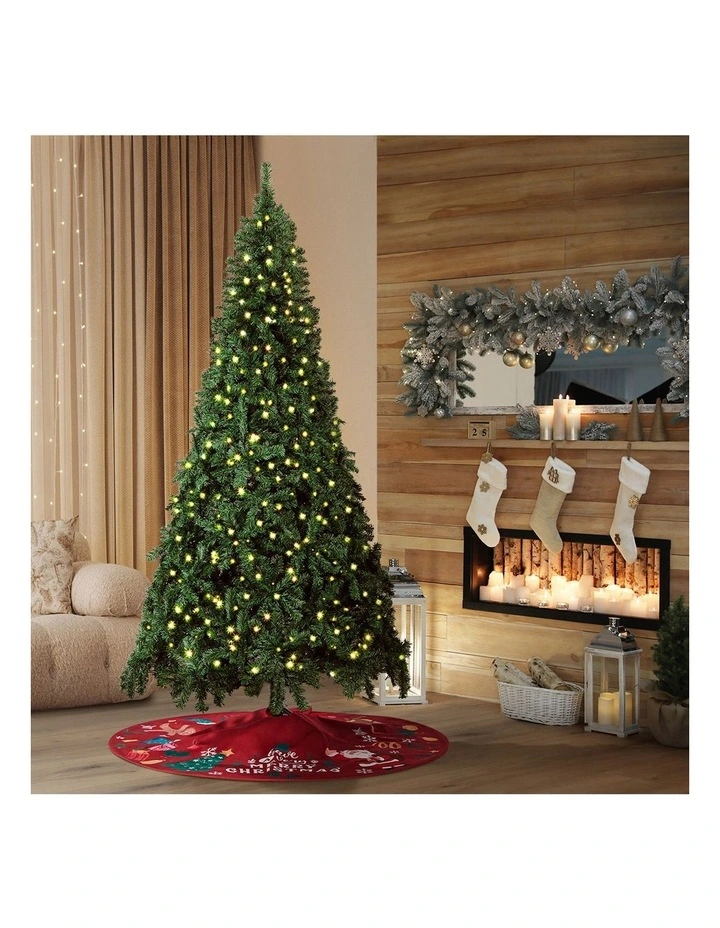 Tinseltown LED Christmas Tree 7FT 2.1M Xmas Trees Decor with Red Tree Skirt image 6