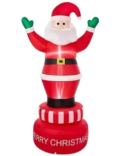 Tinseltown 2.4M Christmas Inflatable Spinning Santa Claus Xmas Decor LED Outdoor