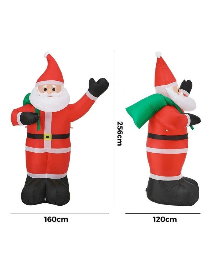 Tinseltown 2.5M Christmas Inflatable Santa Xmas Outdoor Decorations LED Lights image 3