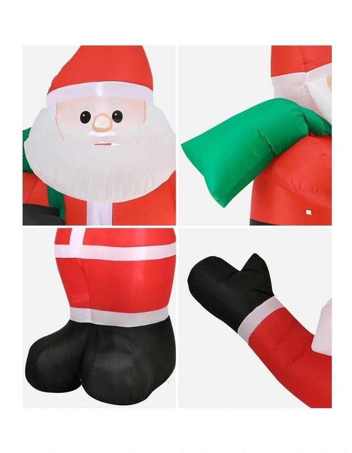 Tinseltown 2.5M Christmas Inflatable Santa Xmas Outdoor Decorations LED Lights image 7