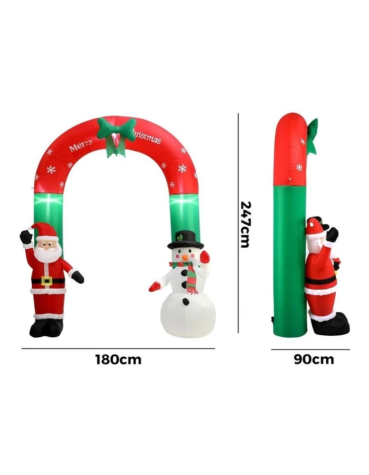 Tinseltown 2.4M Christmas Inflatable Archway Xmas LED Lights Outdoor Decoration image 3