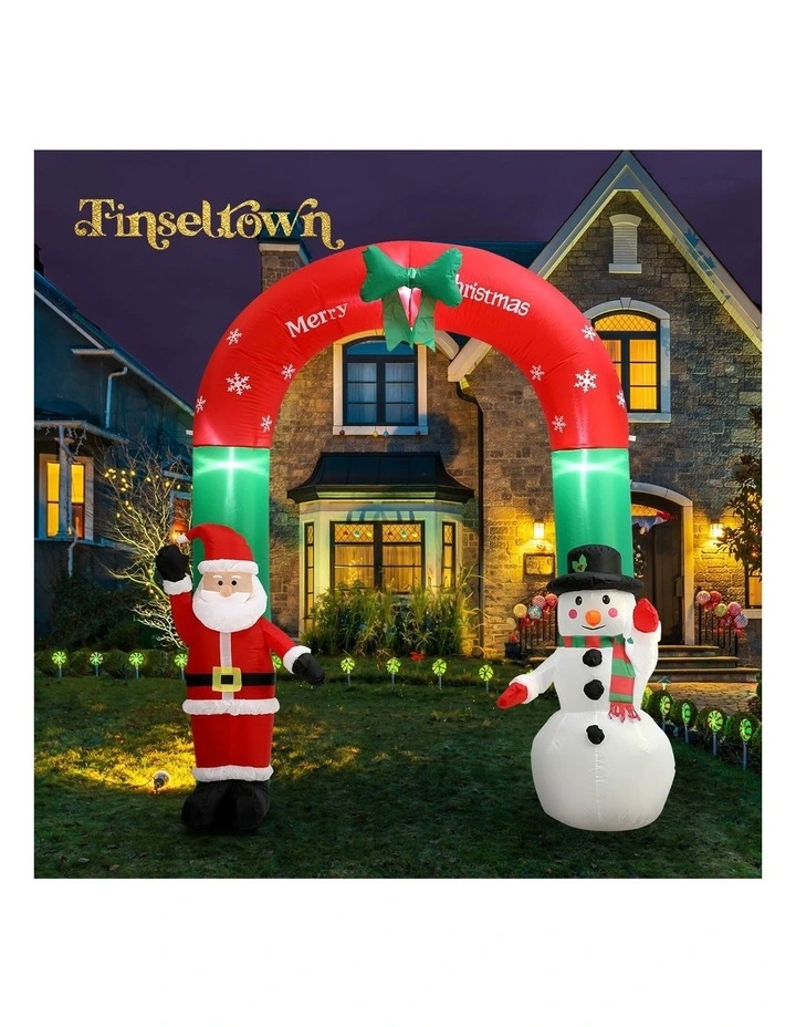 Tinseltown 2.4M Christmas Inflatable Archway Xmas LED Lights Outdoor Decoration image 5