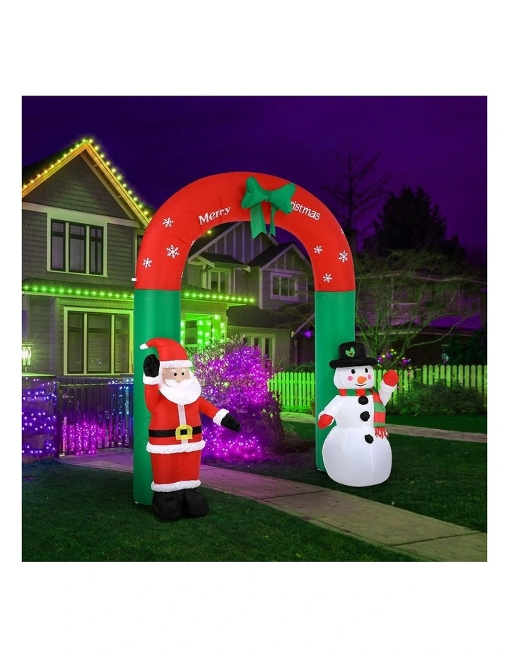 Tinseltown 2.4M Christmas Inflatable Archway Xmas LED Lights Outdoor Decoration image 6