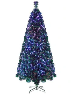 Tinseltown Christmas Tree Fibre Optic 6FT 1.8M Xmas Trees Multi-Colour Lights