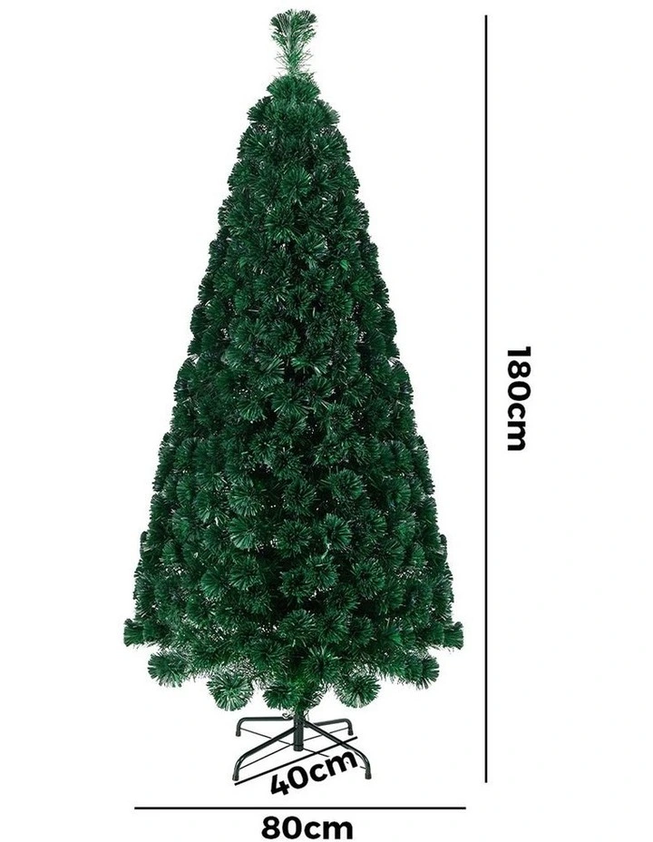 Tinseltown Christmas Tree Fibre Optic 6FT 1.8M Xmas Trees Multi-Colour Lights image 3