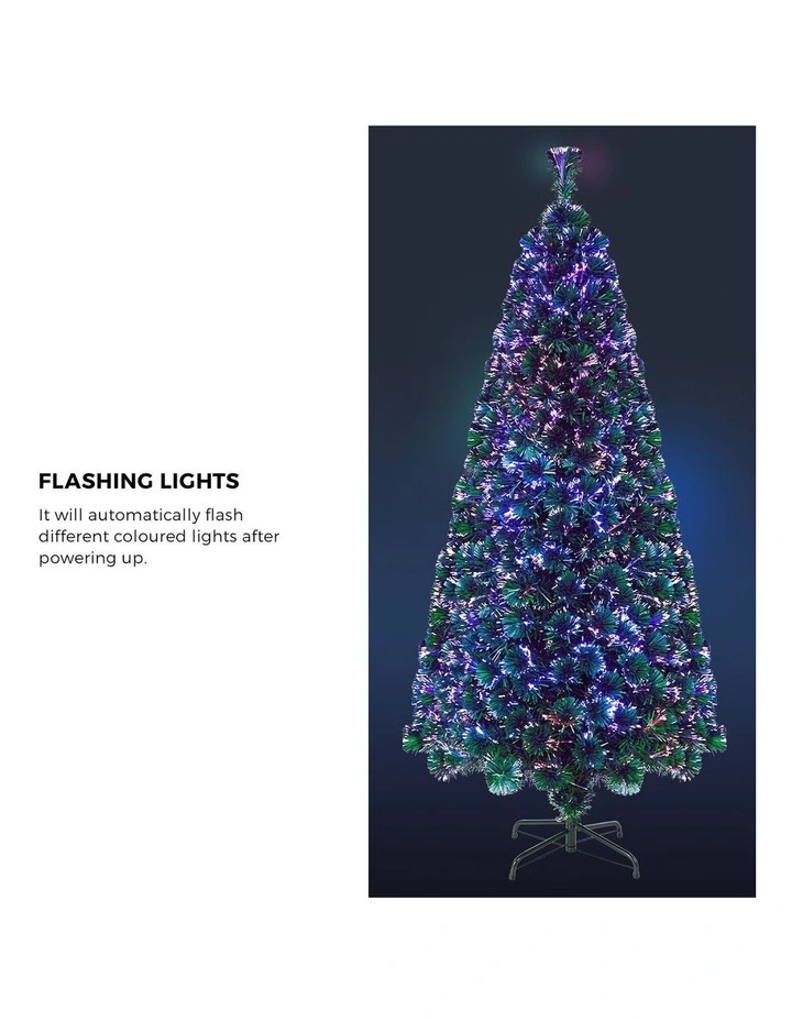 Tinseltown Christmas Tree Fibre Optic 6FT 1.8M Xmas Trees Multi-Colour Lights image 6