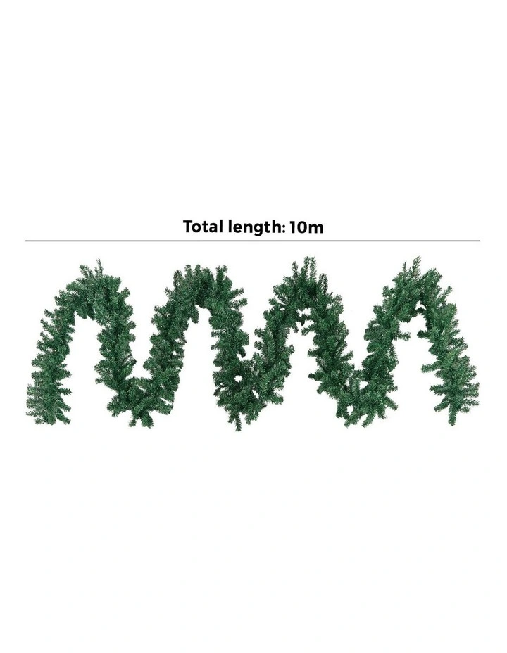 Tinseltown 10M LED Pre Lit Christmas Garland Door Stairs Fireplace Decor Green image 3