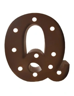 Traderight Group  LED Metal Letter Lights Free Standing Hanging Marquee Event Party Decor Letter Q