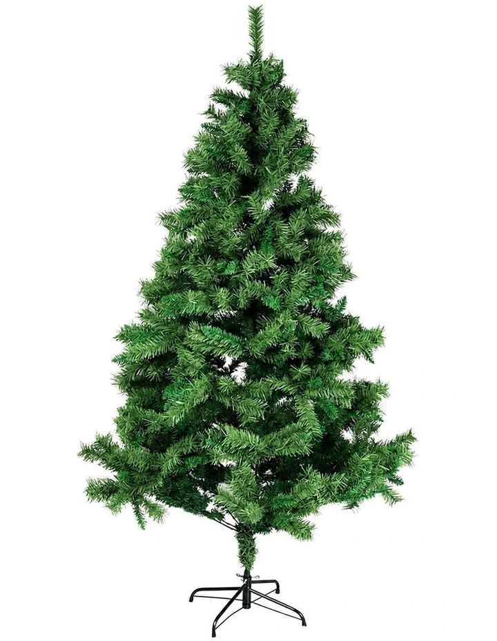 Santaco Christmas Tree 2.1m Slim PVC Xmas Tree with 797 Tips Green image 1