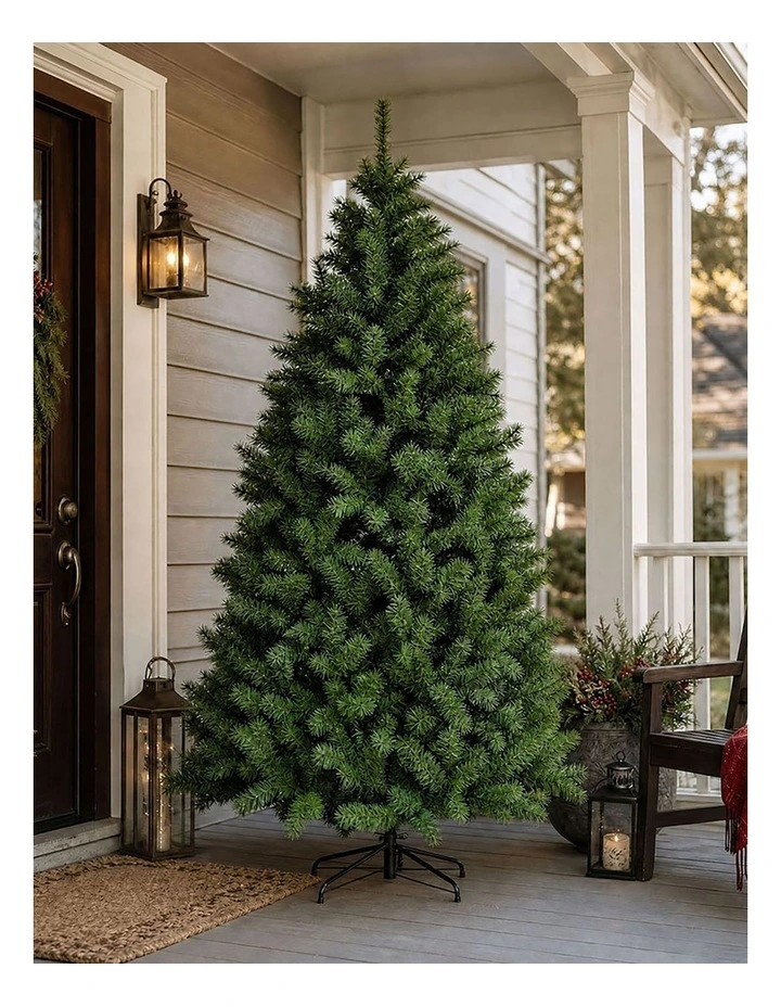 Santaco Christmas Tree 2.1m Slim PVC Xmas Tree with 797 Tips Green image 4
