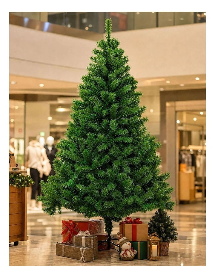 Santaco Christmas Tree 2.1m Slim PVC Xmas Tree with 797 Tips Green image 5