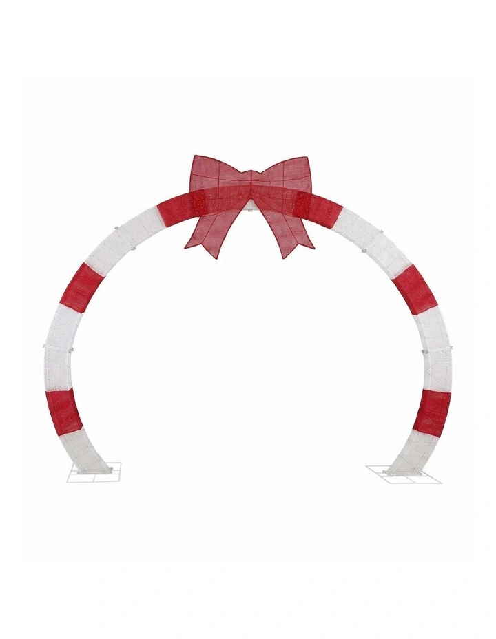 Jingle Jollys 2.5m Pre-Lit Christmas Arch Warm White LED Outdoor Garden Dcor image 3