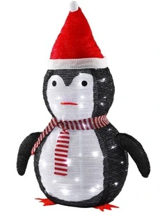 Jingle Jollys Christmas Penguin Light LED Christmas Decoration Pop Up Christmas Display 70cm