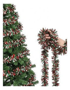 Jingle Jollys 20M Christmas Tinsel Garland Mixed Colors Xmas Party Decoration