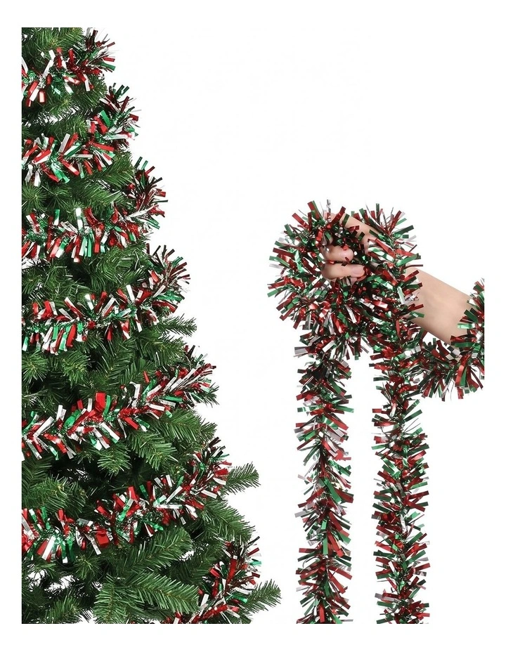 Jingle Jollys 20M Christmas Tinsel Garland Mixed Colors Xmas Party Decoration image 1