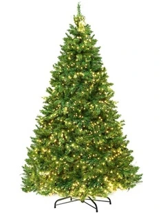 Jingle Jollys Christmas Tree 2.7m Xmas Tree Decorations 1800 LEDs 1831 Tips 8 Light Modes