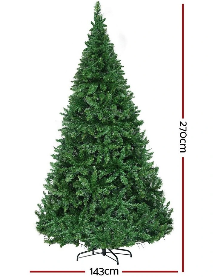 Jingle Jollys Christmas Tree 2.7m Xmas Tree Decorations 1800 LEDs 1831 Tips 8 Light Modes image 2