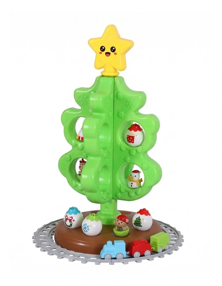 Jingle Jollys Toddler First Christmas Tree Mini Xmas Tree Toy Set with Train image 3