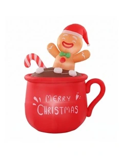 Jingle Jollys Christmas Inflatable Cup 1.8M Height LED Outdoor Decorations Illuminated