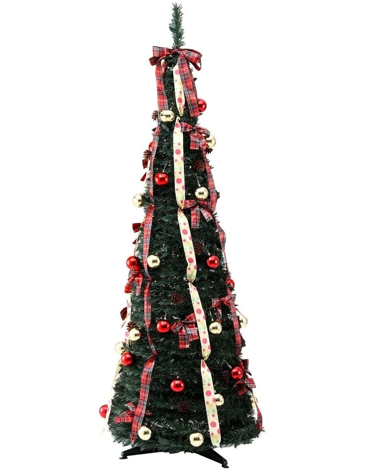 Jingle Jollys Pop Up Christmas Tree Pre Decorated Artificial Christmas Tree 197cm image 3