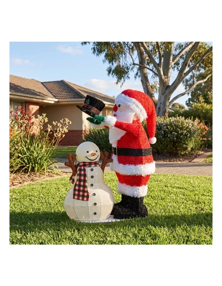 Christabelle 71cm Santa Snowman Christmas Light Up Display Animated LED Outdoor Indoor Home Decor image 3