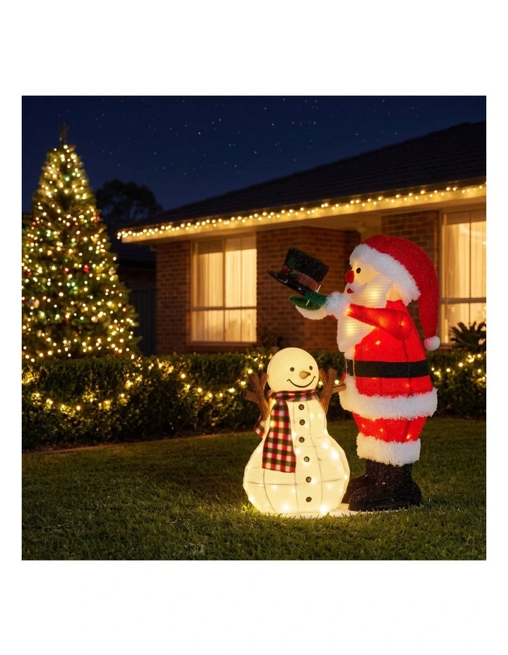 Christabelle 71cm Santa Snowman Christmas Light Up Display Animated LED Outdoor Indoor Home Decor image 4