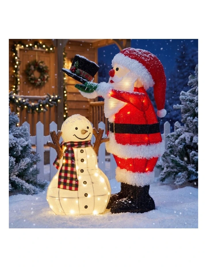 Christabelle 71cm Santa Snowman Christmas Light Up Display Animated LED Outdoor Indoor Home Decor image 5