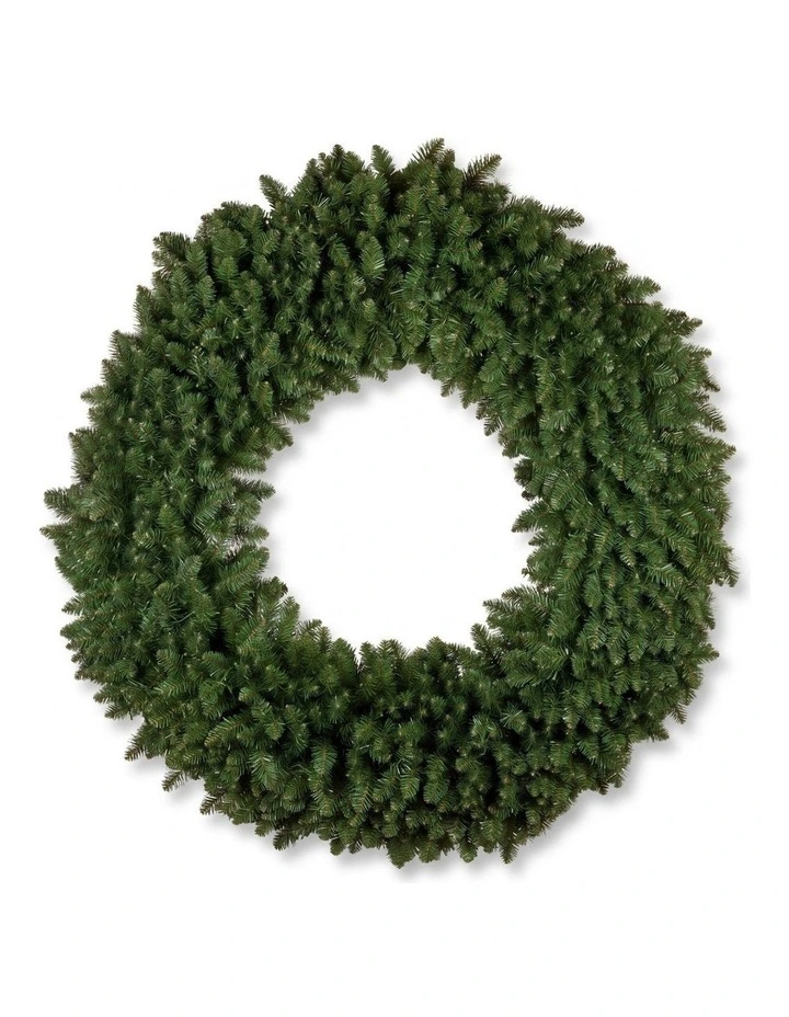 Christabelle 1.52m Nordic Pine Christmas Wreath Pre Lit White LED Large Statement Front Door image 4