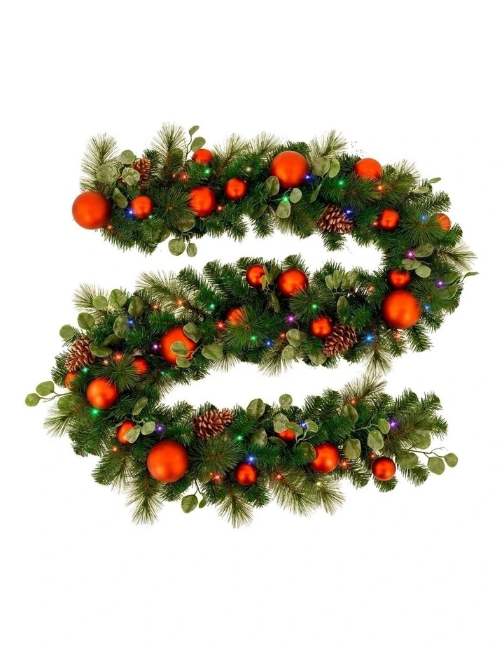 Christabelle 2.74m Sable Fir Christmas Garland Pre Lit Multi Function LED Timer image 2
