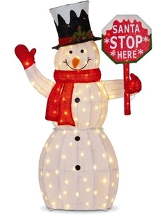 Christabelle 1.21m Snowman Christmas Light Up Display LED Santa
