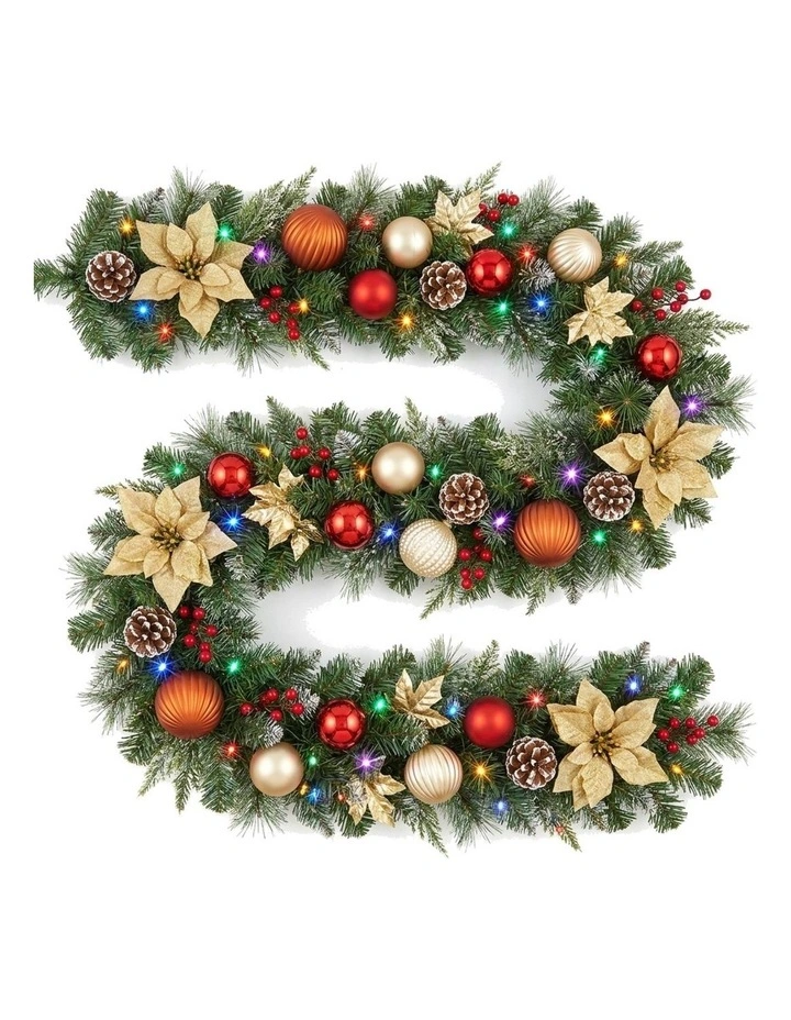 Christabelle 2.74m Timeless Elegance Christmas Garland Pre Lit image 3