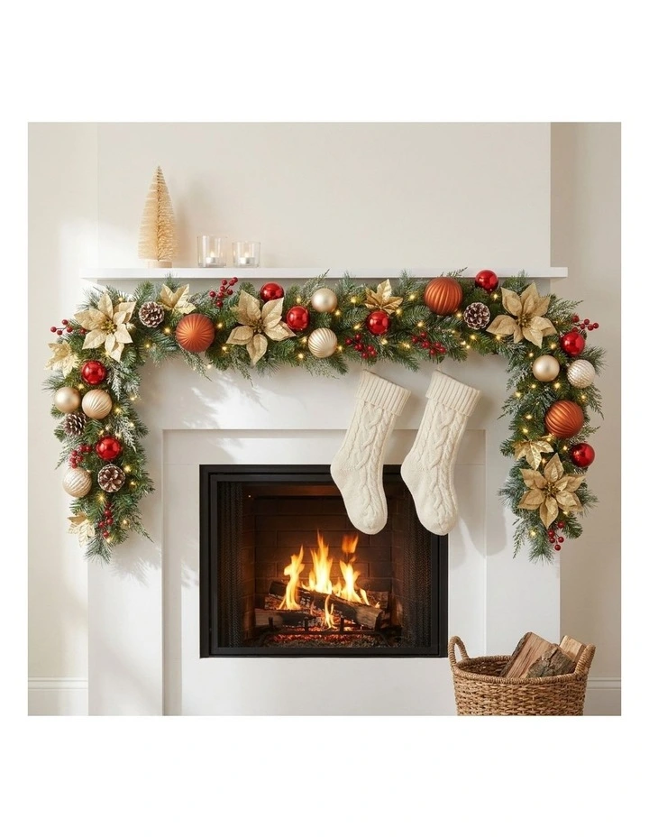 Christabelle 2.74m Timeless Elegance Christmas Garland Pre Lit image 5
