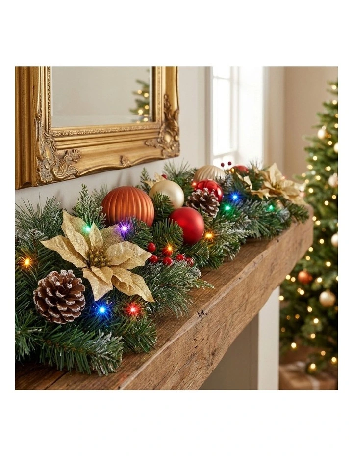 Christabelle 2.74m Timeless Elegance Christmas Garland Pre Lit image 6
