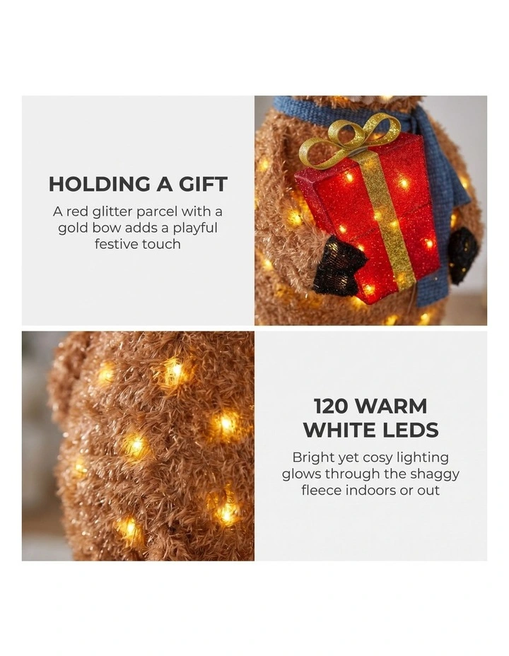 Christabelle 96cm Highland Cow Christmas Light Up Display LED image 3