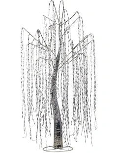 Christabelle Silver Willow Tree 120cm Christmas Display Warm LED Lights
