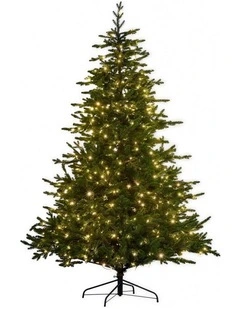 Christabelle 2.3m 7.5ft Bellewood Fir Christmas Tree Pre Lit Multi Function LED Power Connect