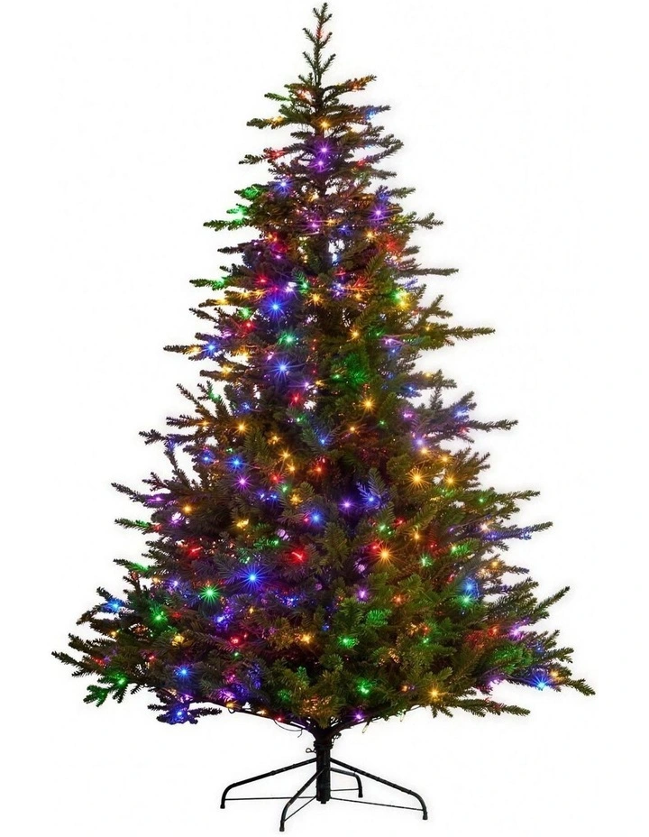 Christabelle 2.3m 7.5ft Bellewood Fir Christmas Tree Pre Lit Multi Function LED Power Connect image 2