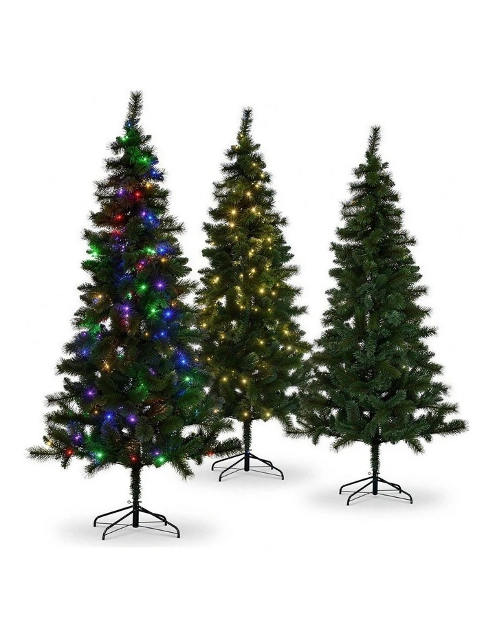 Christabelle 1.8m 6ft Lakeland Pine Christmas Tree Pre Lit Multi Function LED Artificial Indoor Xmas image 4