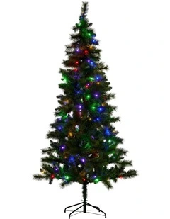 Christabelle 2.3m 7.5ft Lakeland Pine Christmas Tree Pre Lit Multi Function LED Artificial Indoor