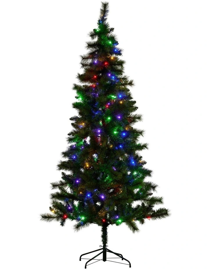 Christabelle 2.3m 7.5ft Lakeland Pine Christmas Tree Pre Lit Multi Function LED Artificial Indoor image 1