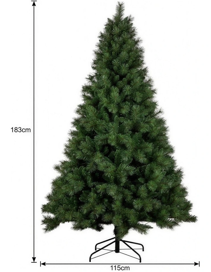 Christabelle 1.8m 6ft Grand Sierra Christmas Tree Pre Lit Multi Function LED Memory Wire image 2